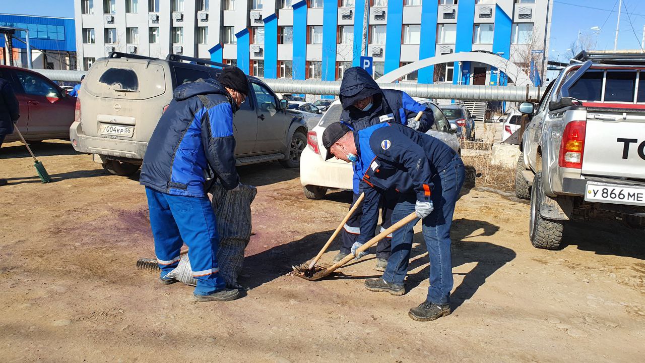 уборка парковки