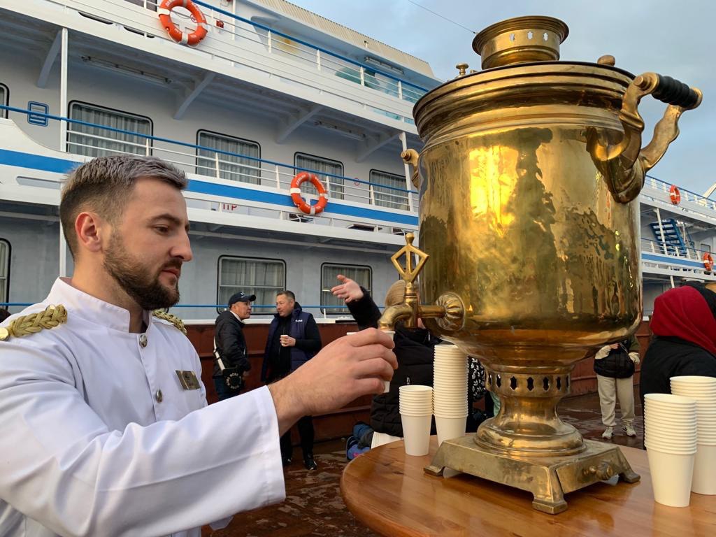 на причале